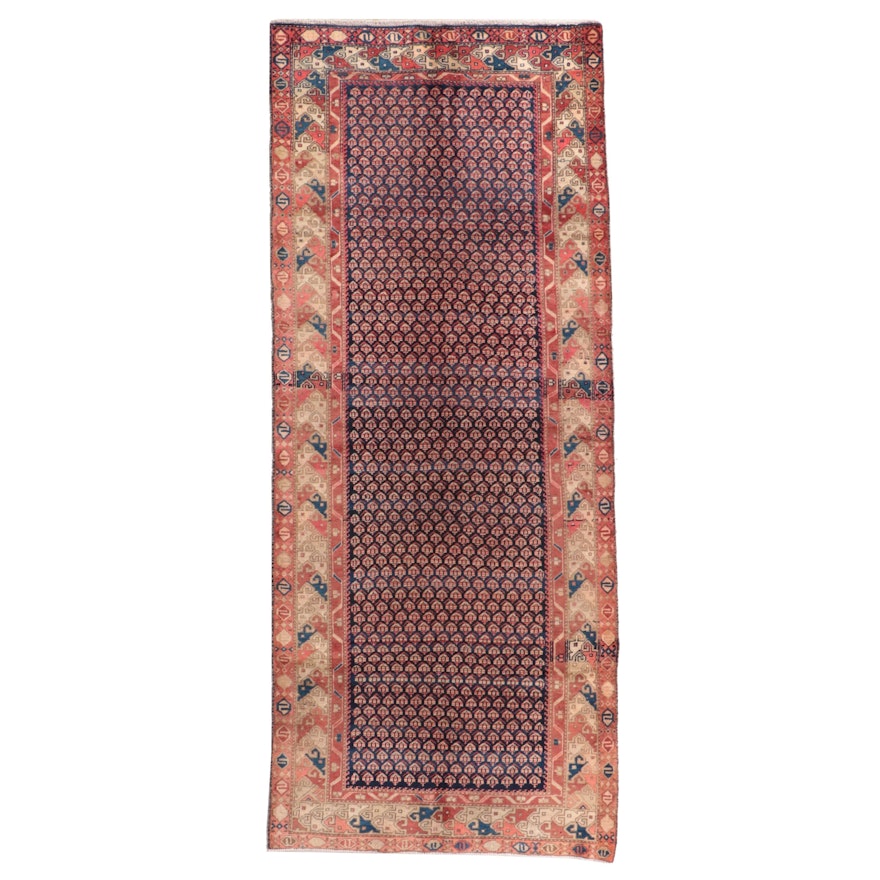 4'2 x 10'5 Hand-Knotted Persian Seraband Long Rug