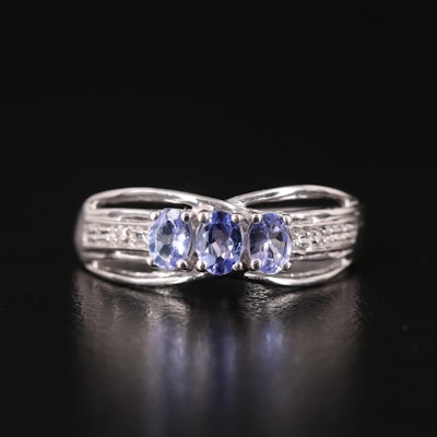 10K Tanzanite and Diamond Ring