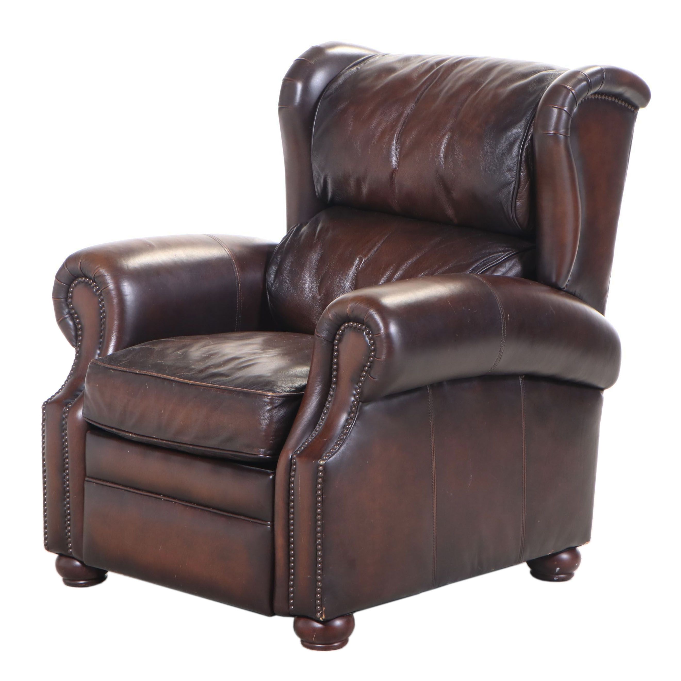 Bernhardt Leather Wingback Recliner EBTH