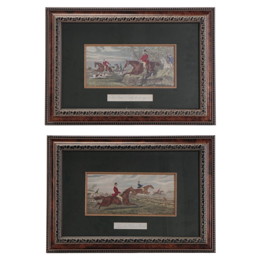 Offset Lithographs After Sheldon Williams of Hunting Scenes