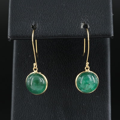 14K Emerald Earrings