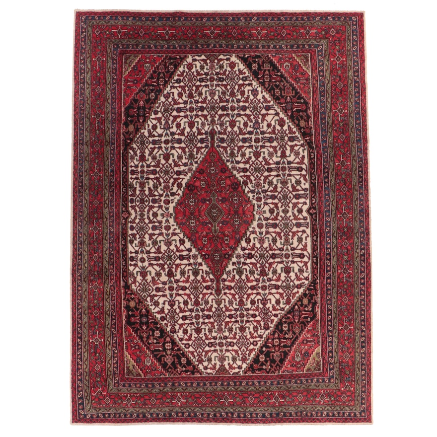 8'9 x 12'2 Hand-Knotted Persian Bijar Room Sized Rug