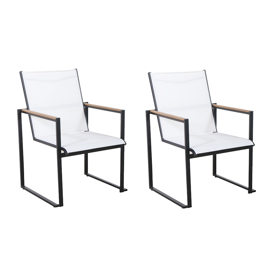 Pair of Project 62 Henning Modernist Patio Dining Chairs