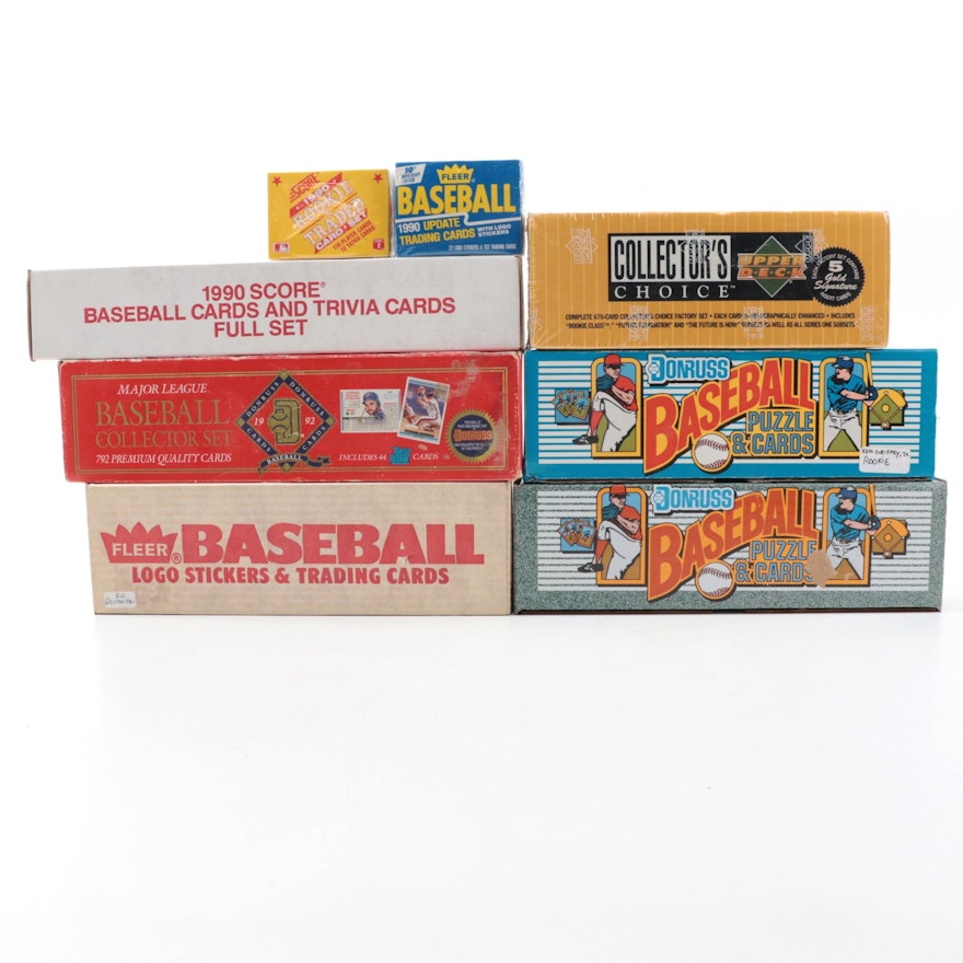 Score Traded, Upper Deck and More Sealed Factory Baseball Card Sets, 1989–1994