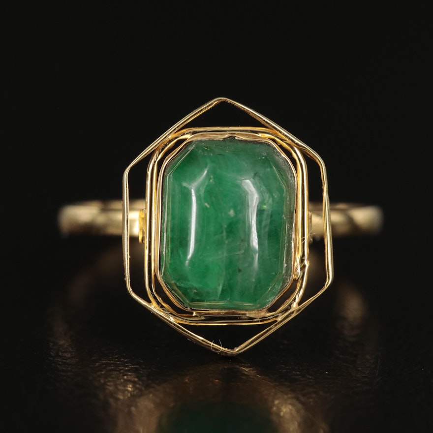 14K 2.38 CT Emerald Ring
