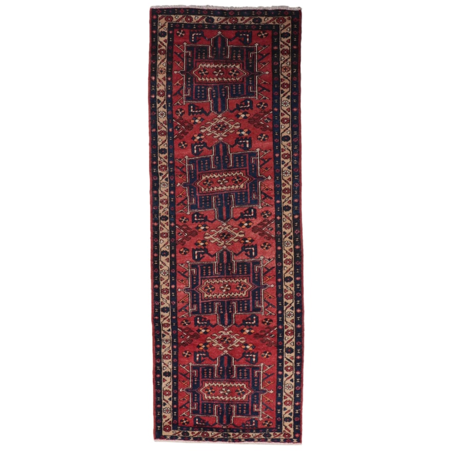 3'4 x 9'10 Hand-Knotted Northwest Persian Kurdish Long Rug