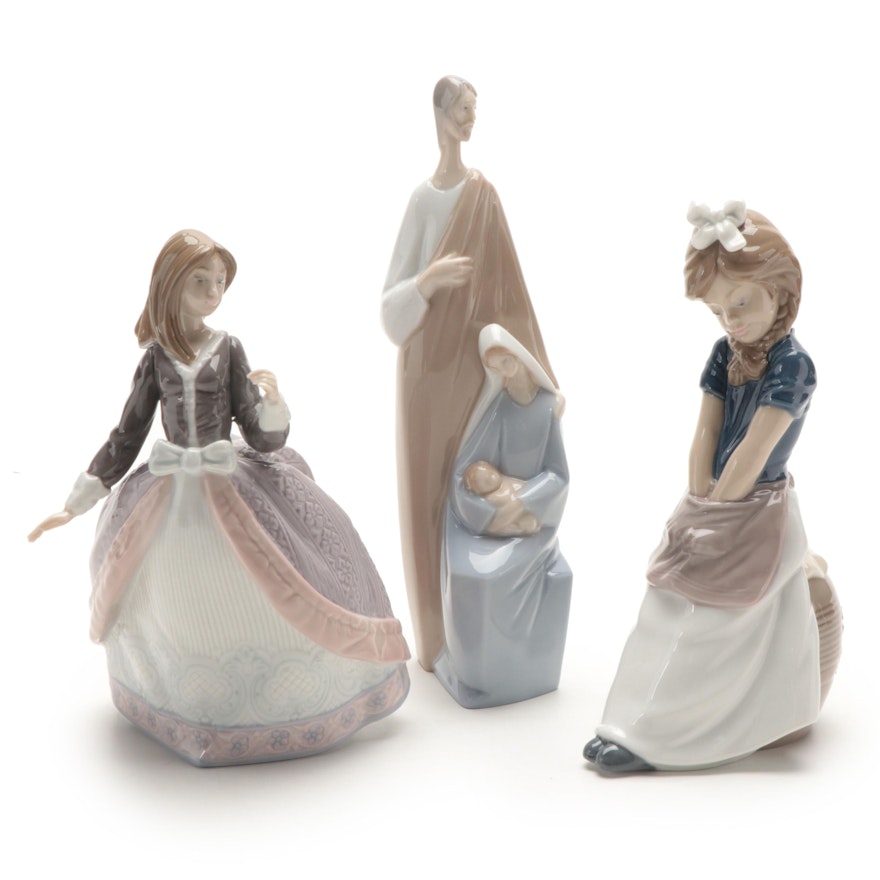 Lladró "Angela" Porcelain Figurine and Other Figurines