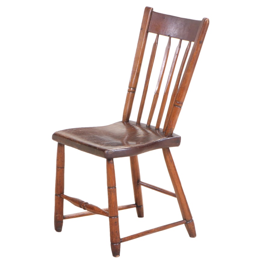 American Arrow-Back Poplar Side Chair, Early 19th Century