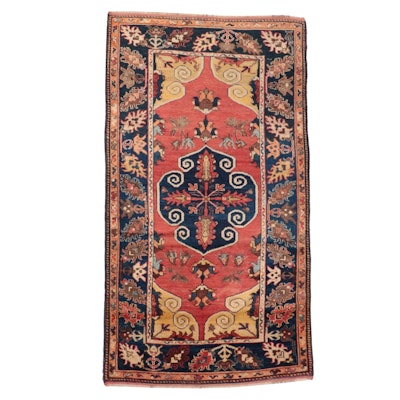 4'3 x 7'9 Hand-Knotted Turkish Oushak Area Rug