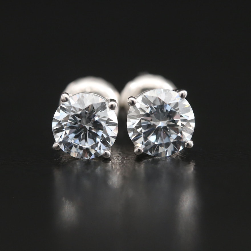 14K 1.42 CTW Lab Grown Diamond Stud Earrings