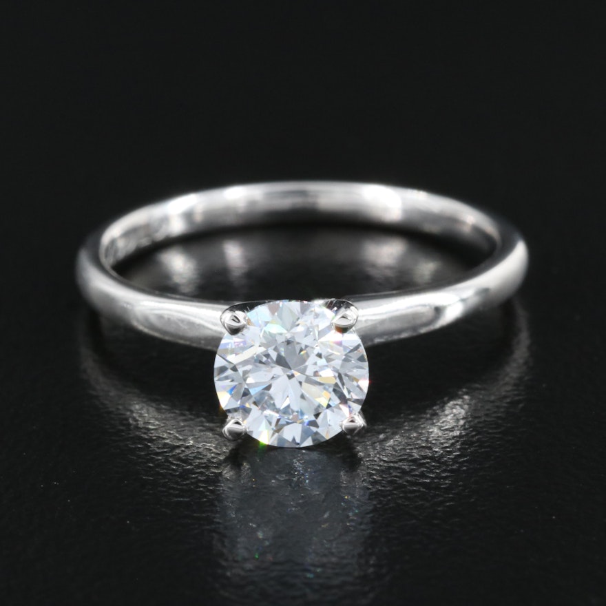 14K 0.98 CT Lab Grown Diamond Solitaire Ring
