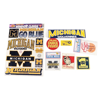 NCAA Football, Basketball Stickers and Decals with OSU, Michigan, Indiana