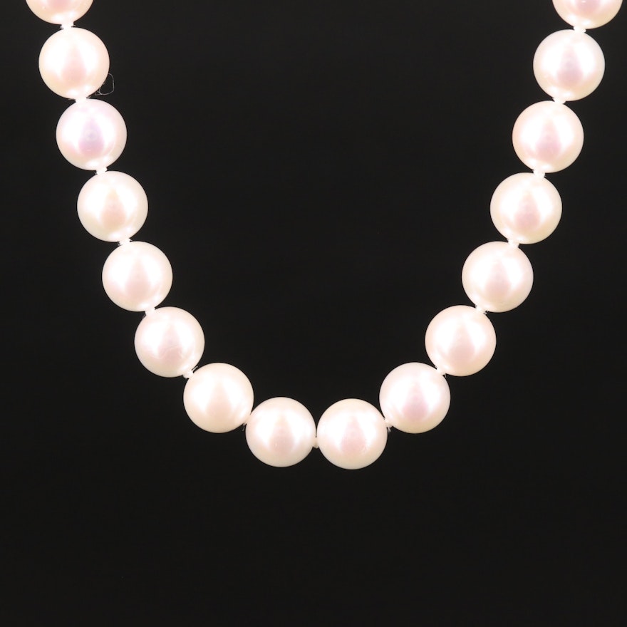 Blue Lagoon By Mikimoto Pearl Necklace