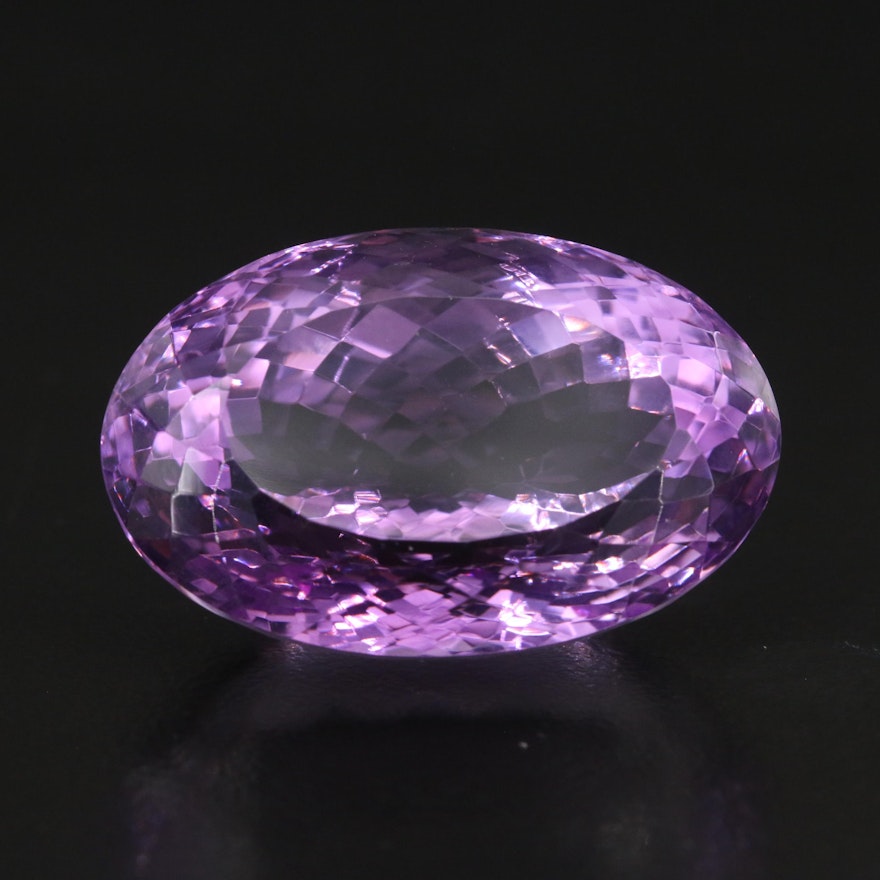 Loose 50.90 CT Oval Faceted Amethyst