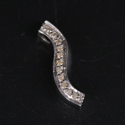 Diamond Sterling Silver Pendant