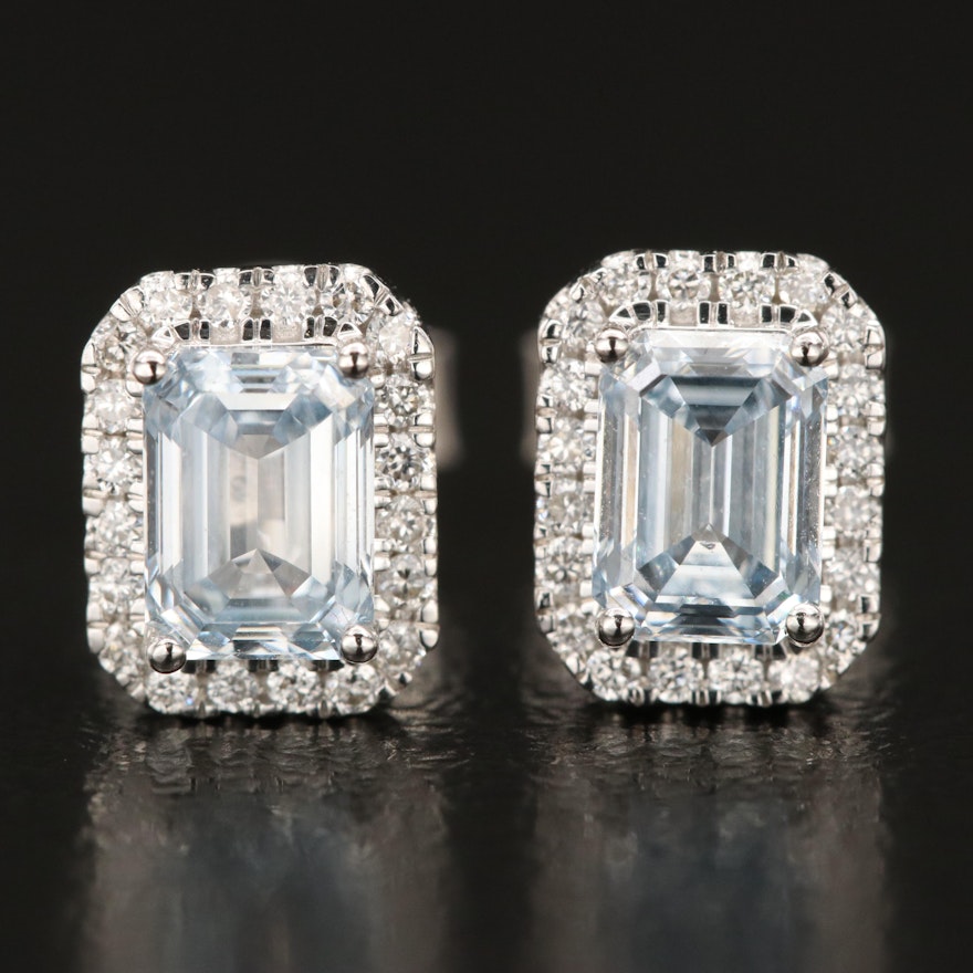 14K 1.44 CTW Lab Grown Diamond Earrings