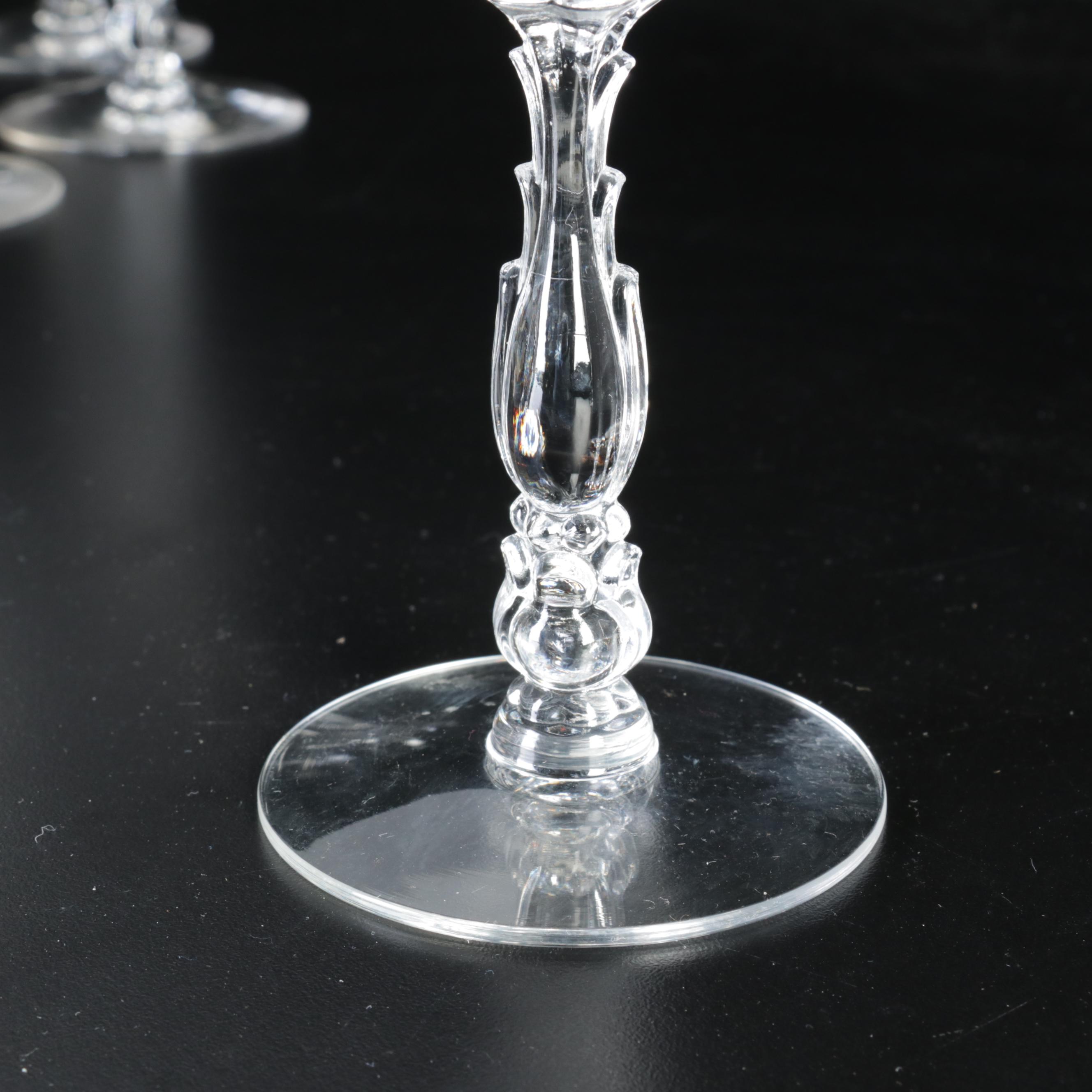 Fostoria "Cellini Loop Optic" Champagne Coupes, Wine Glasses and More