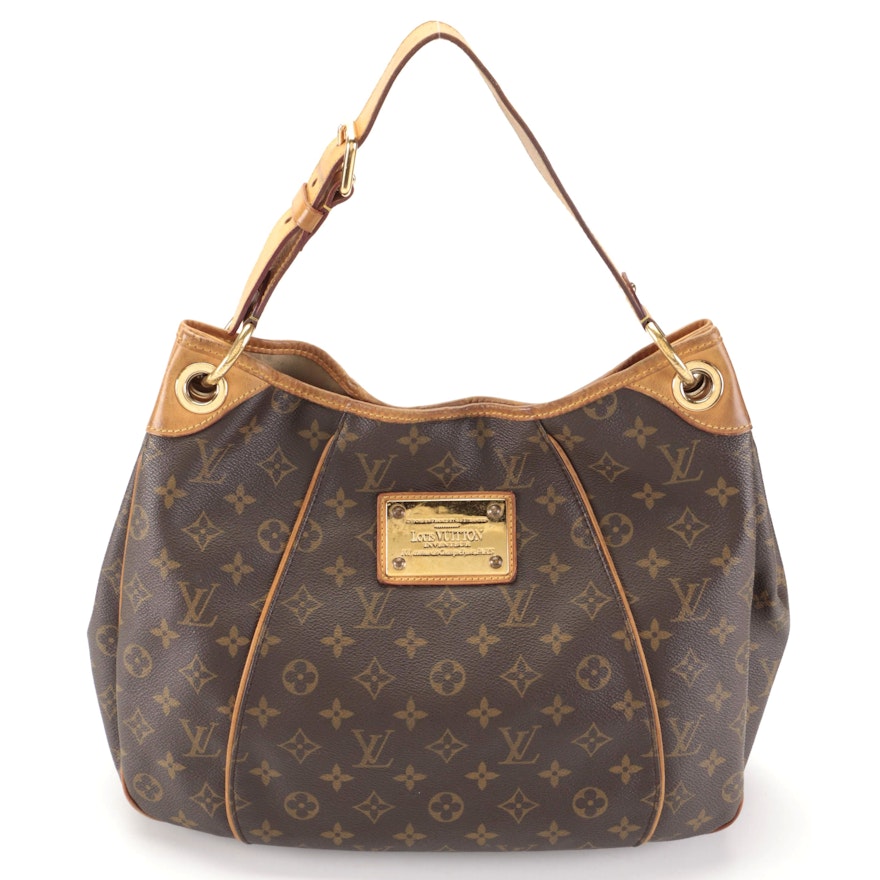 Louis Vuitton Inventeur Galliera Handbag In Monogram Canvas and Vachetta Leather