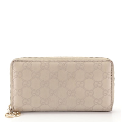 Gucci Zip-Around Wallet in GG Guccissima Leather with Box