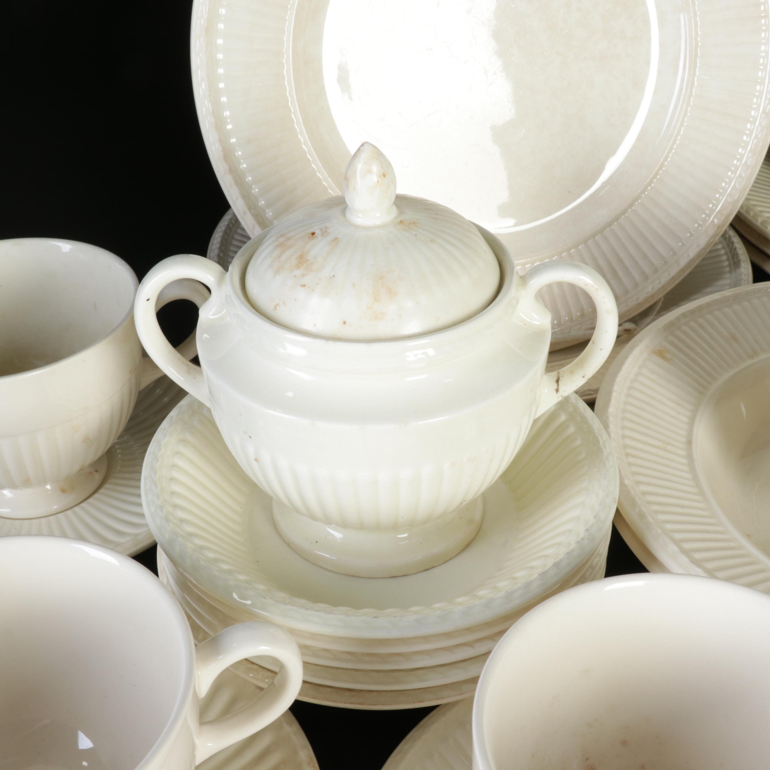 Wedgwood Creamware "Edme" Tea Set and Dinnerware EBTH