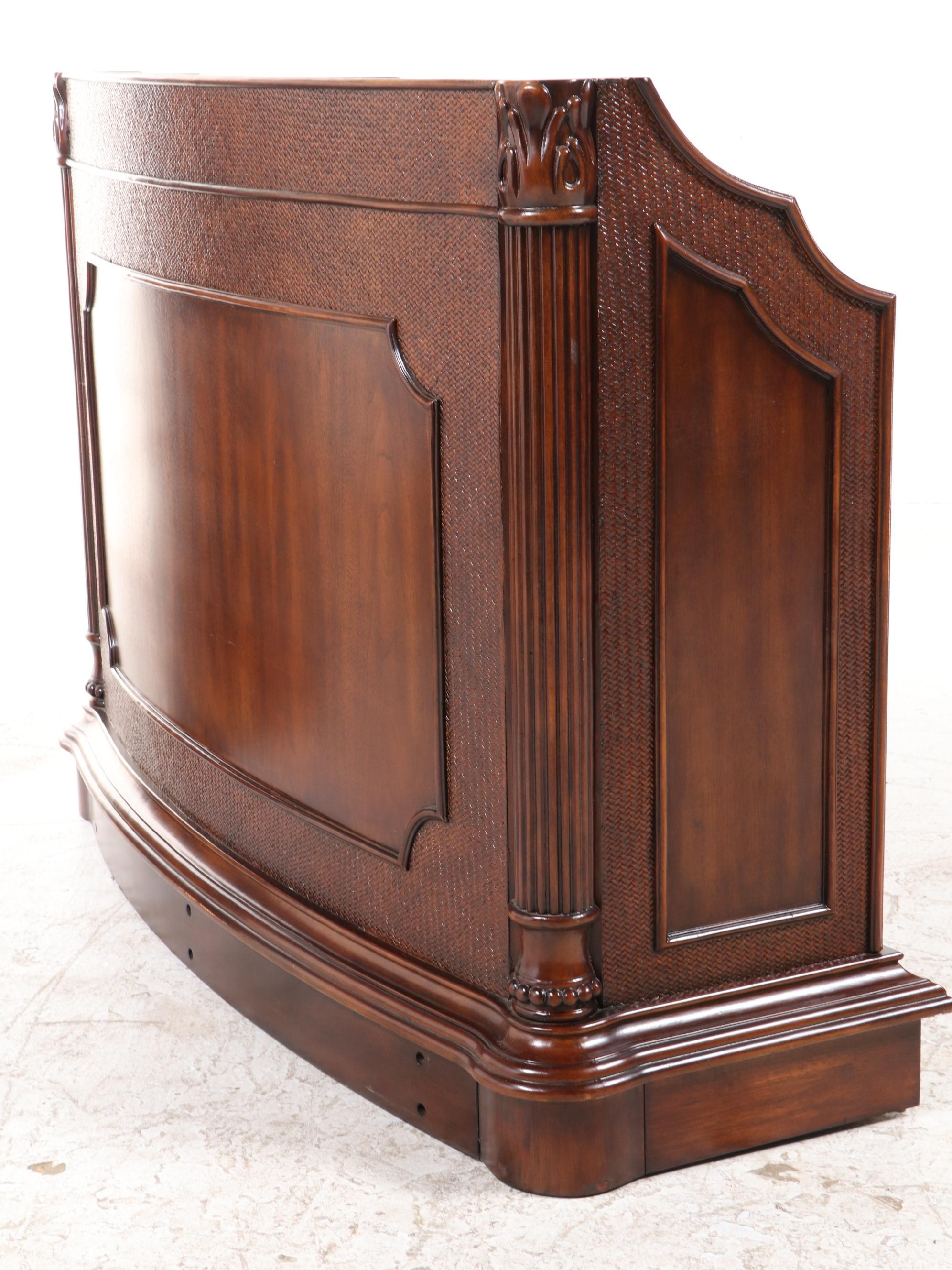 MahoganyFinish Bar Base and Foot Rail EBTH