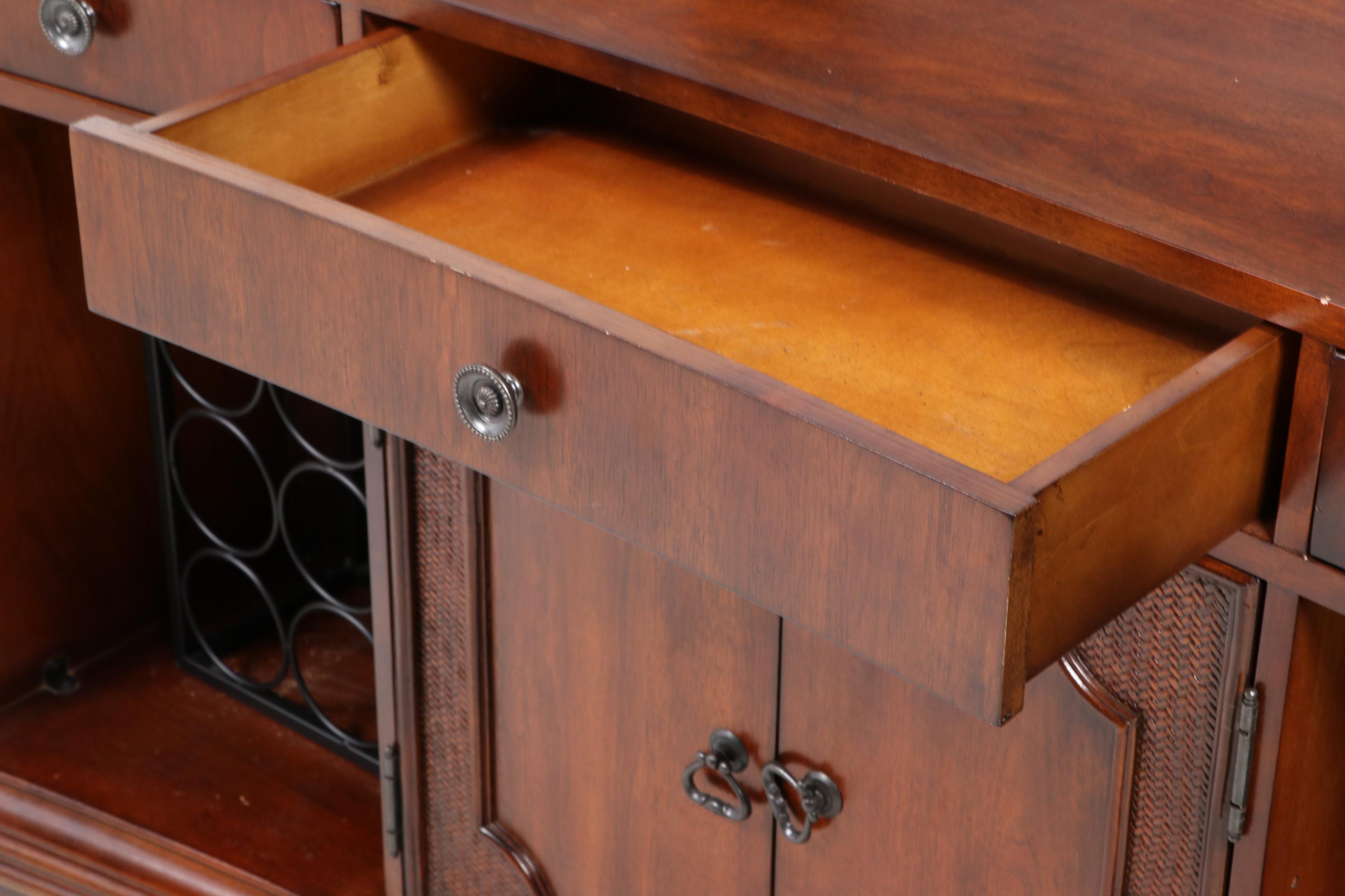 MahoganyFinish Bar Base and Foot Rail EBTH