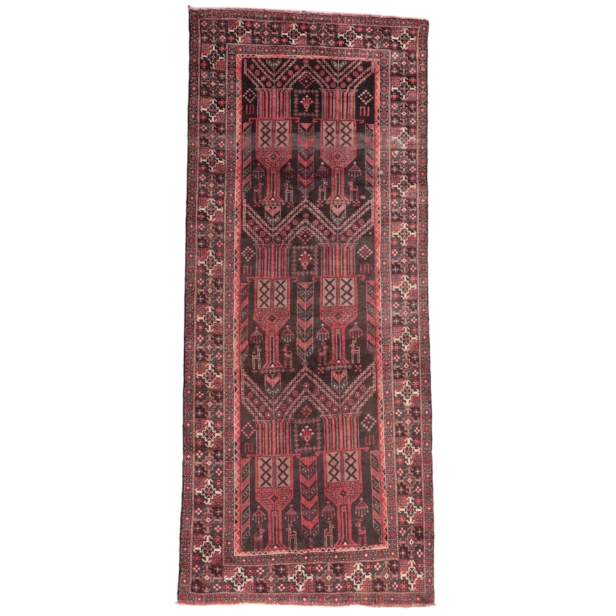 3'10 x 9'2 Hand-Knotted Persian Northwest Village Long Rug