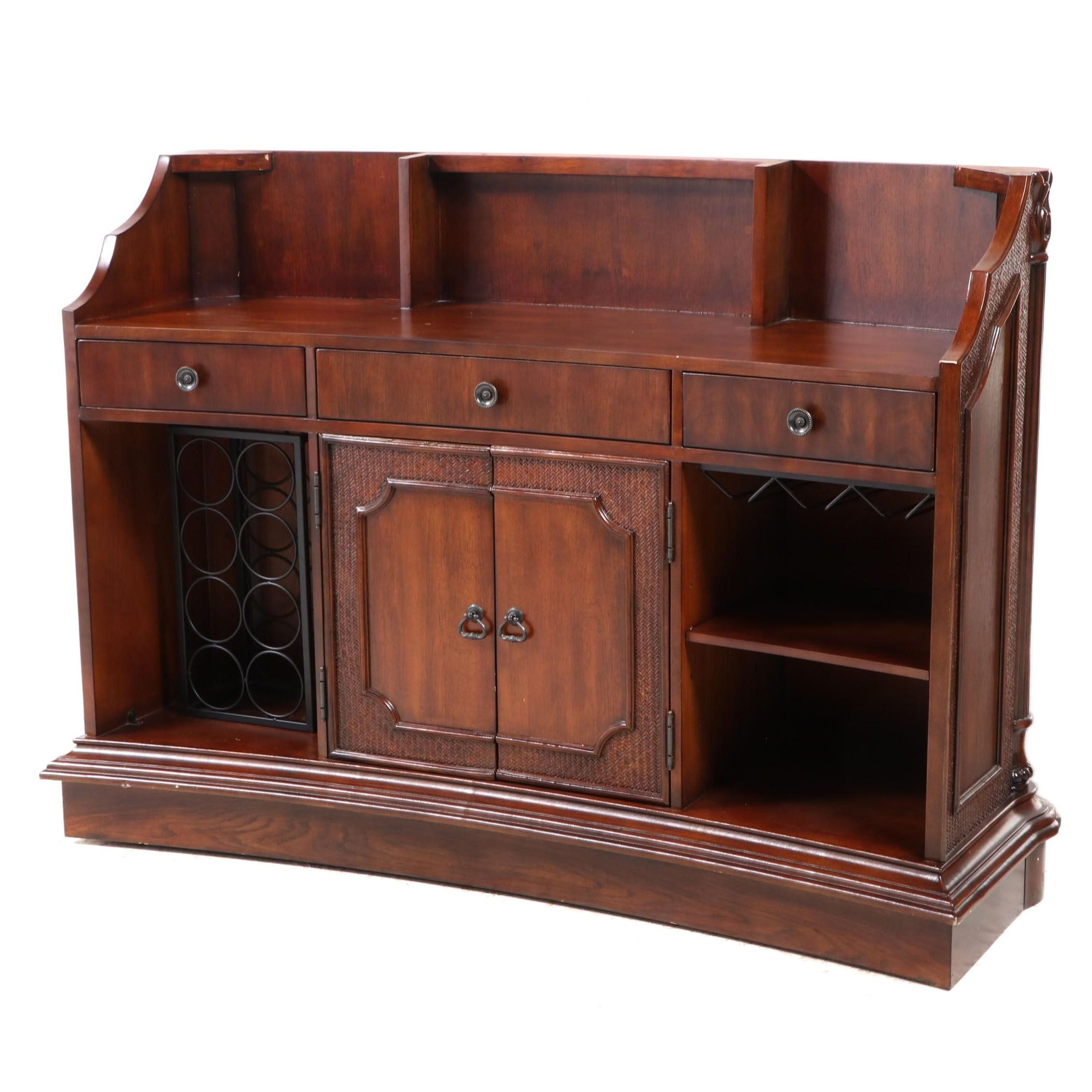 MahoganyFinish Bar Base and Foot Rail EBTH