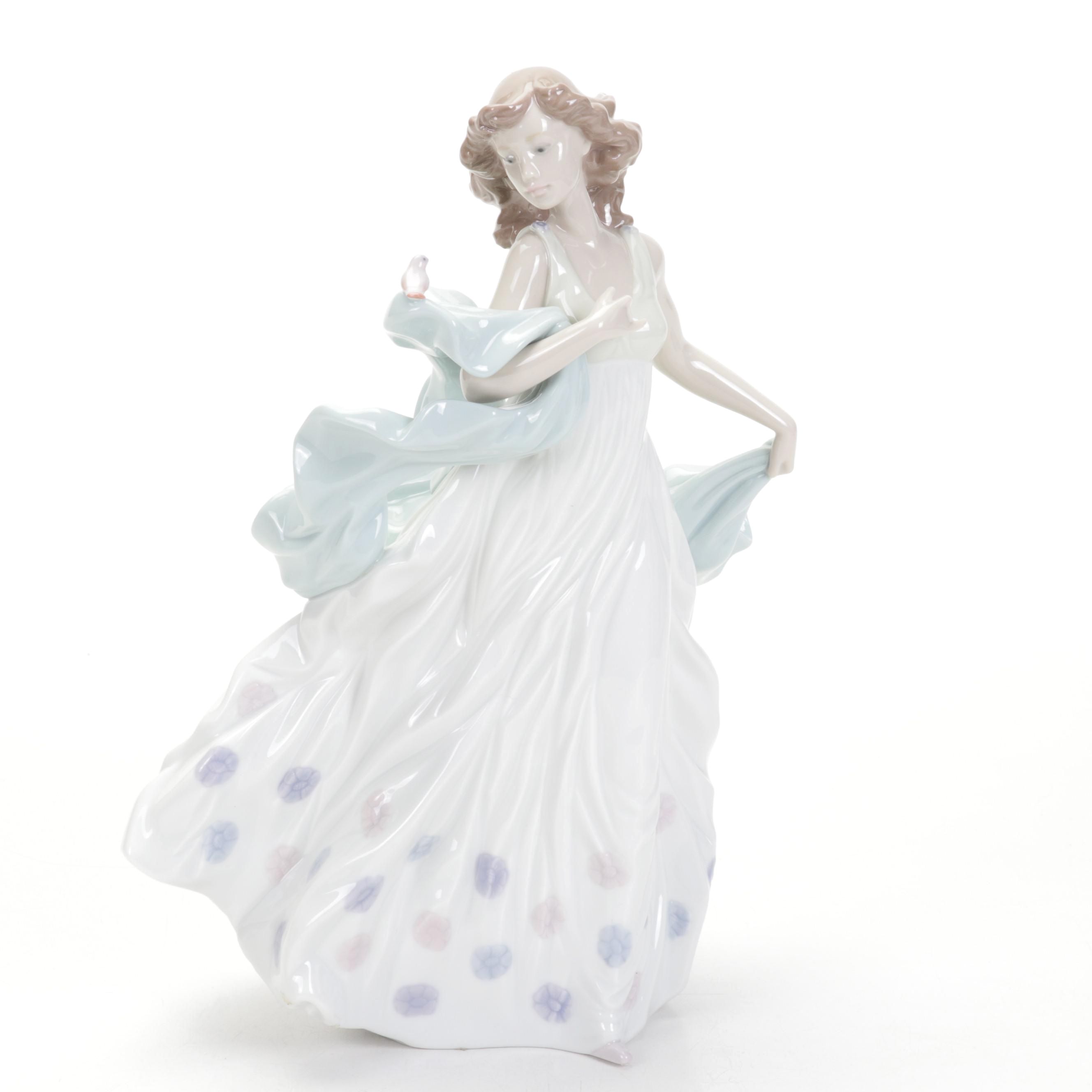 Lladró "Summer Serenade" Porcelain Figurine Designed by Regino Torrijos