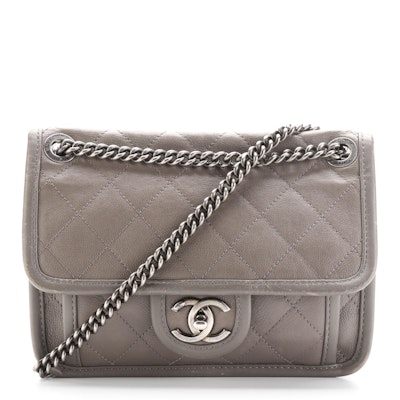 Chanel French Riviera Flap Quilted Leather Shoulder Bag