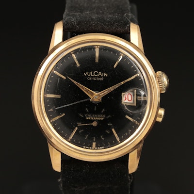 Vintage Vulcain Cricket Calendar Wristwatch