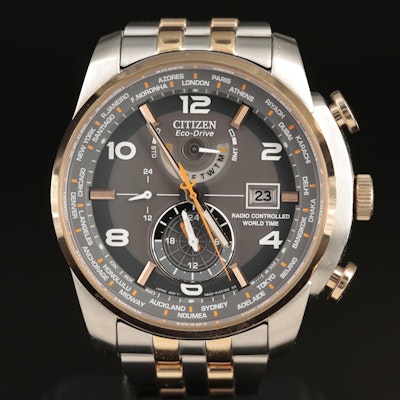 Citizen Eco Drive Radio Controlled World Time Wristwatch