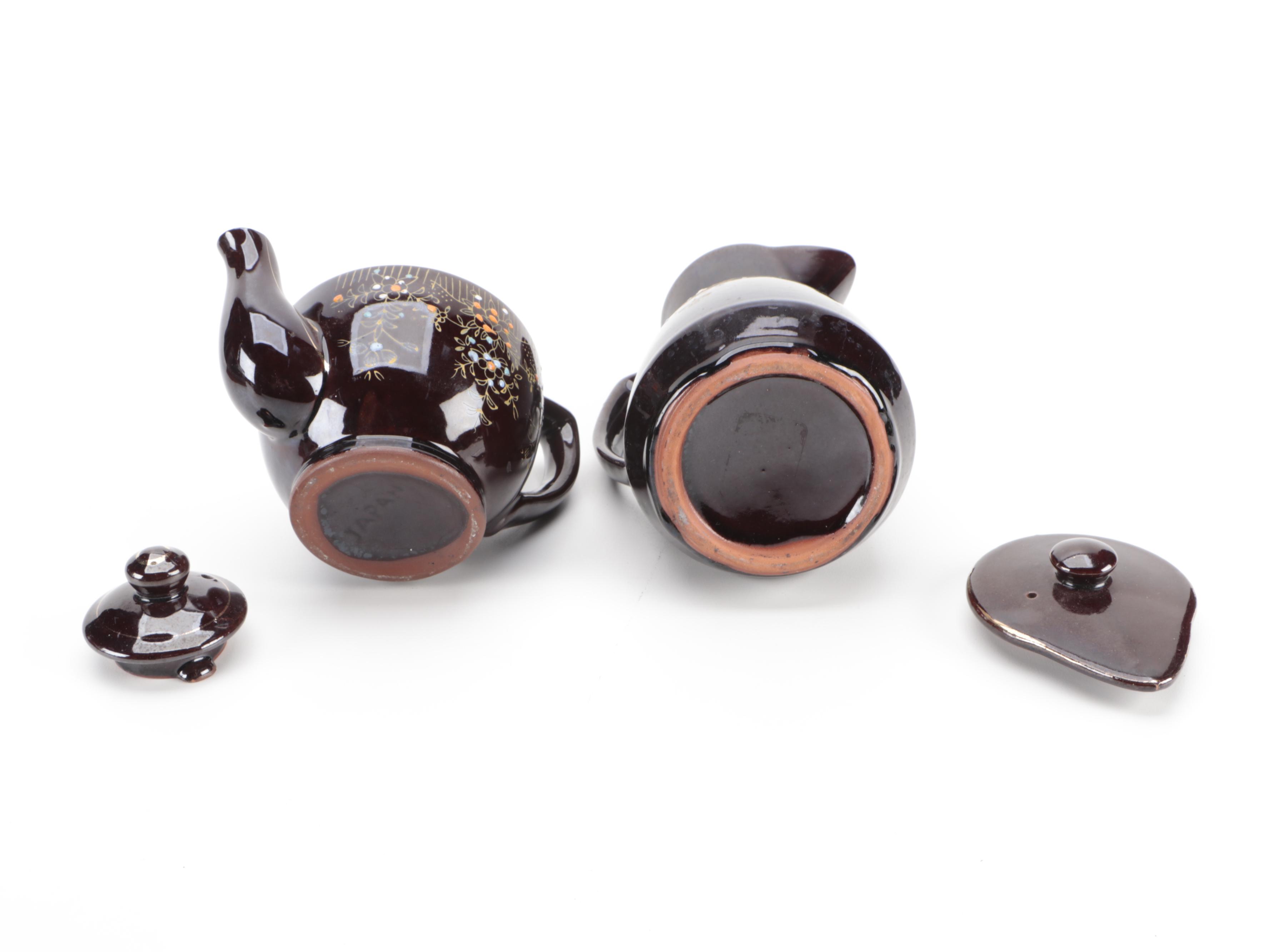 Japanese and English Satsuma Moriage Teapots EBTH