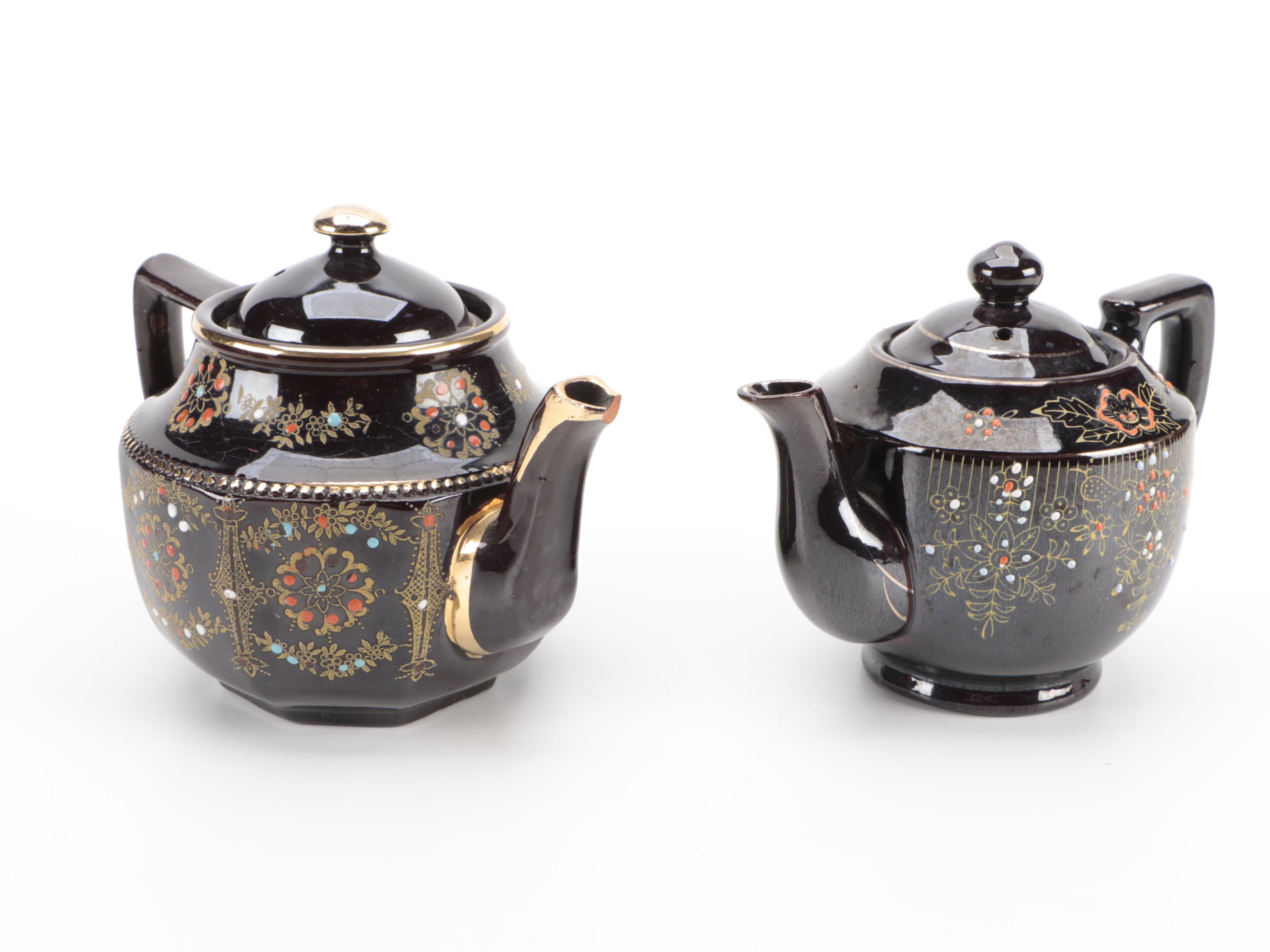 Japanese and English Satsuma Moriage Teapots EBTH