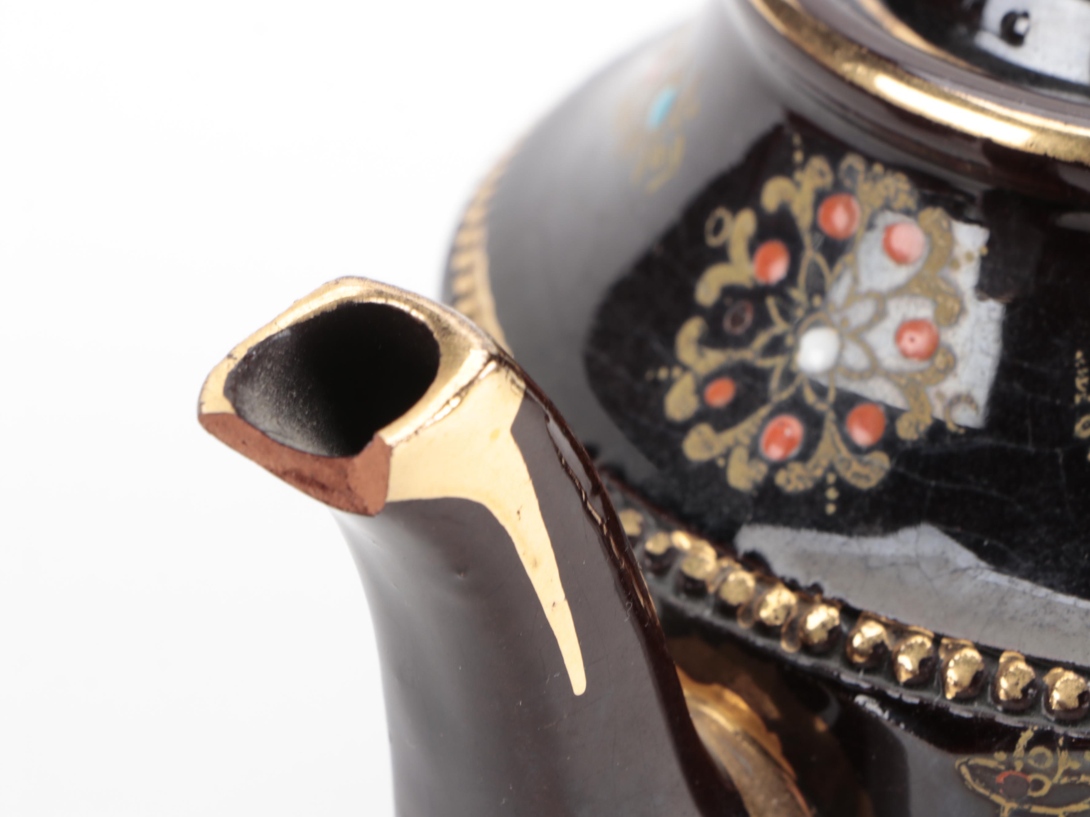 Japanese and English Satsuma Moriage Teapots EBTH