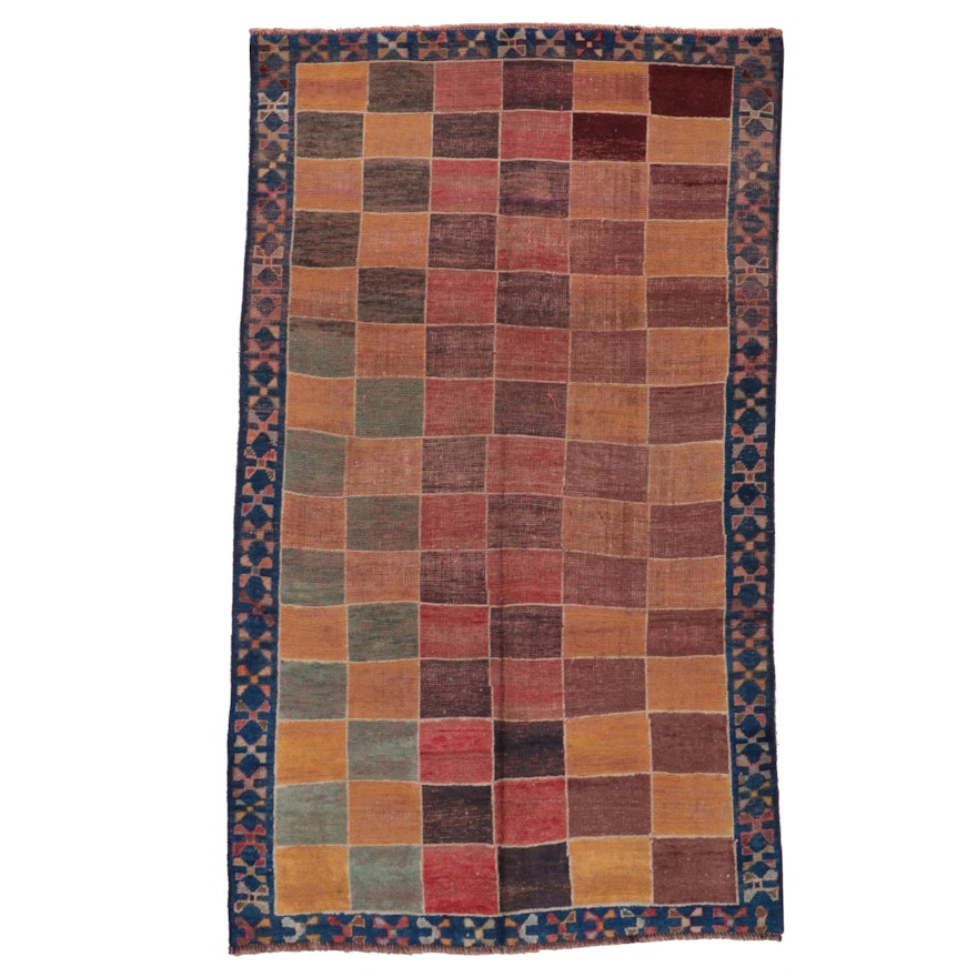3'10 x 6'9 Hand-Knotted Persian Gabbeh Area Rug