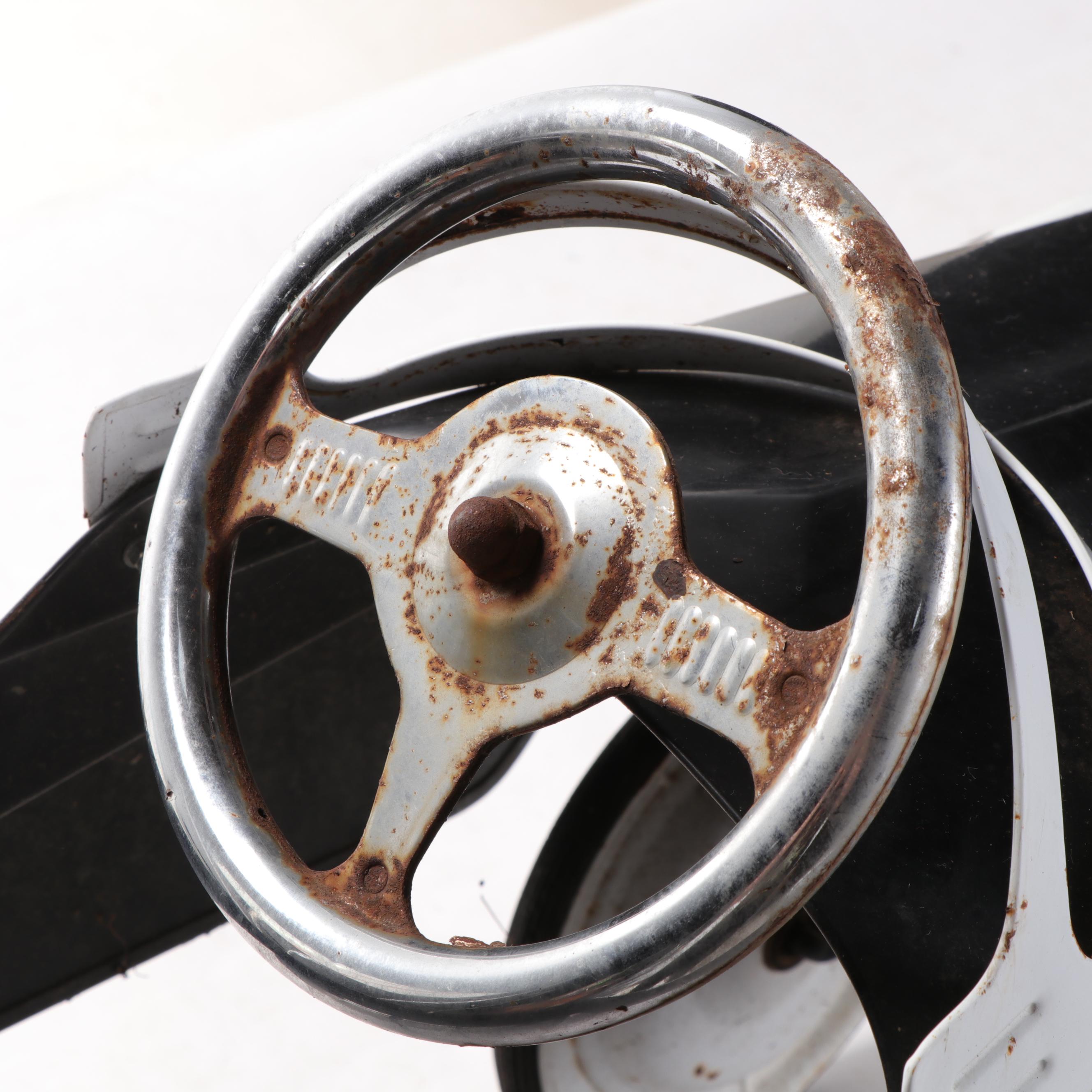 InStep Steel RideOn Toy Police Car with Pedals EBTH