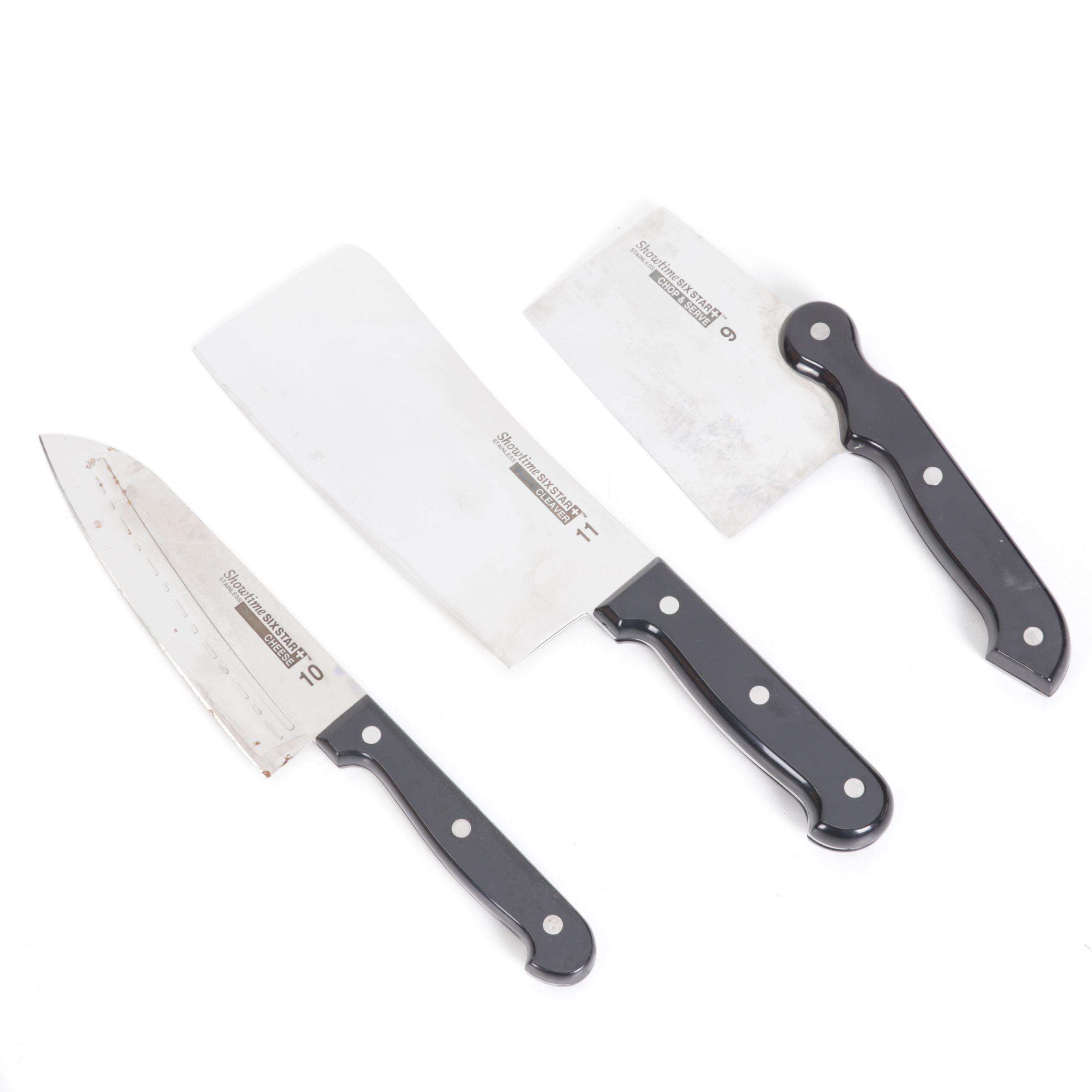 Six Star "Showtime" Cutlery Knife Set and Labeled Knife Block EBTH