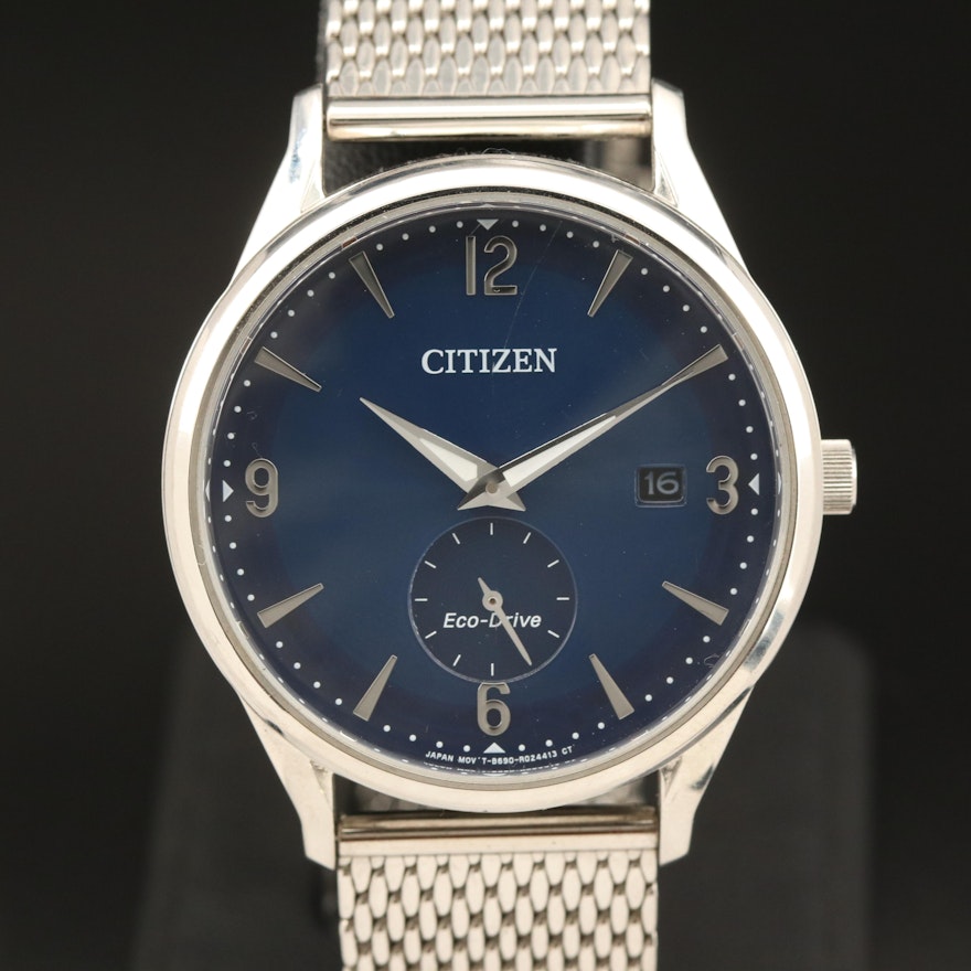 Citizen Eco - Drive Stainless Steel Wristwatch with Date