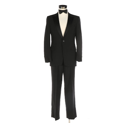 Men's After Six Tuxedo with Satin Trim and Bow Tie