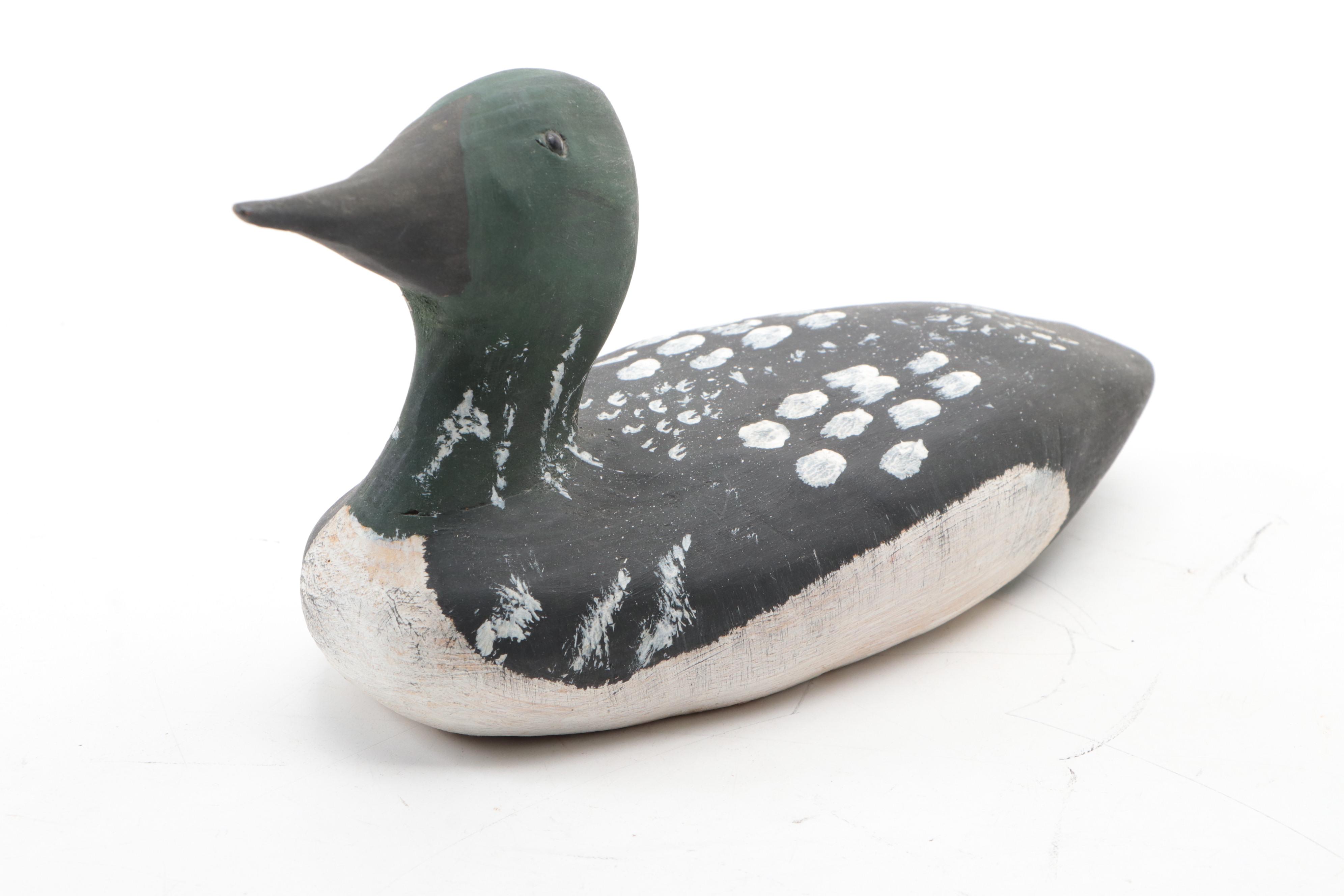 H. Smith Common Loon and Other Wooden Duck Decoys EBTH
