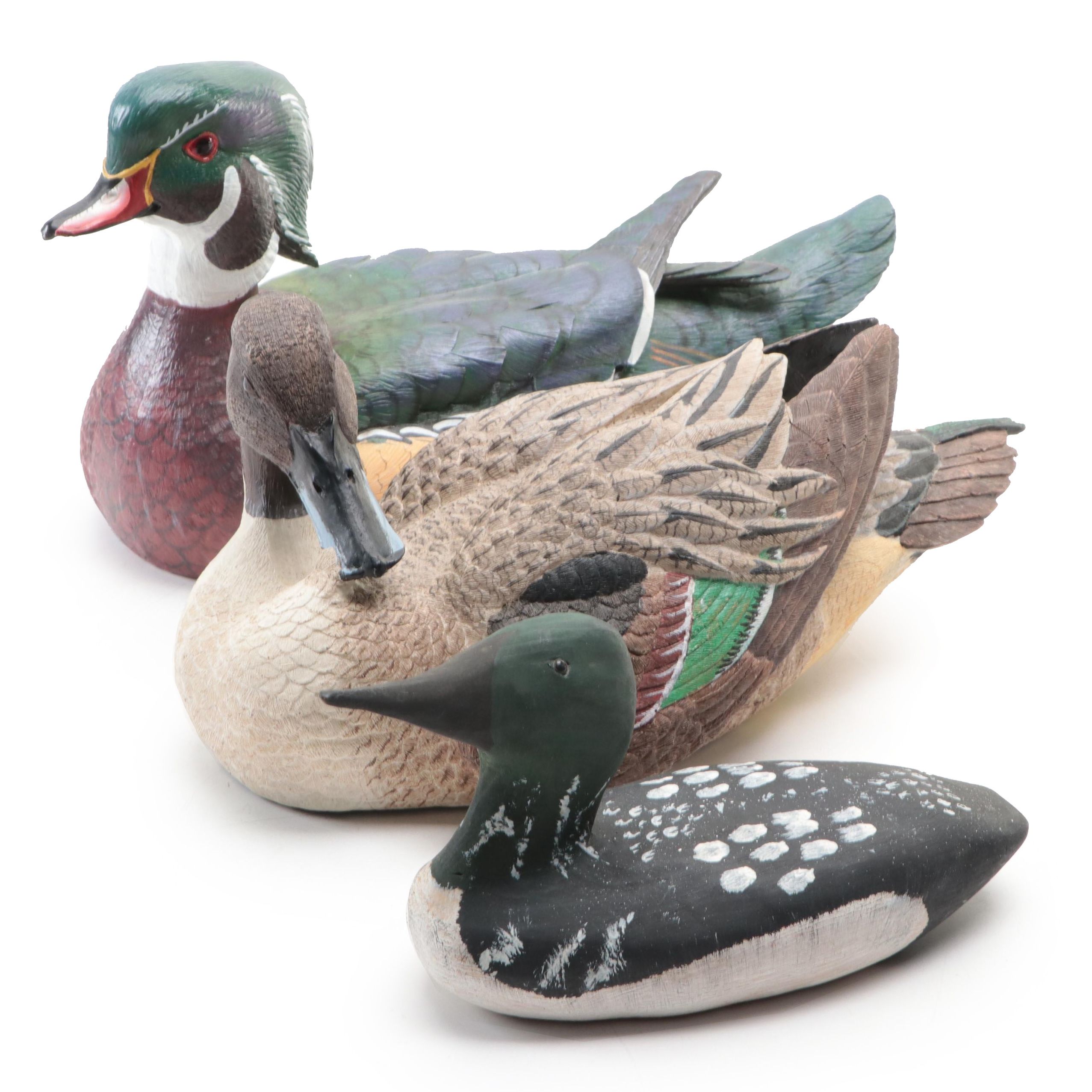H. Smith Common Loon and Other Wooden Duck Decoys EBTH
