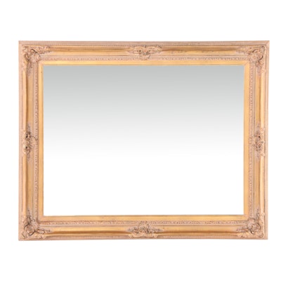 Art Crafters Pinnacle Mirrors Giltwood and Composition Overmantel MIrror