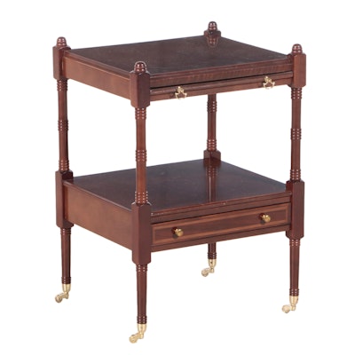 The Bombay Company Federal Style Mahogany-Stained Side Table, Late 20th Century