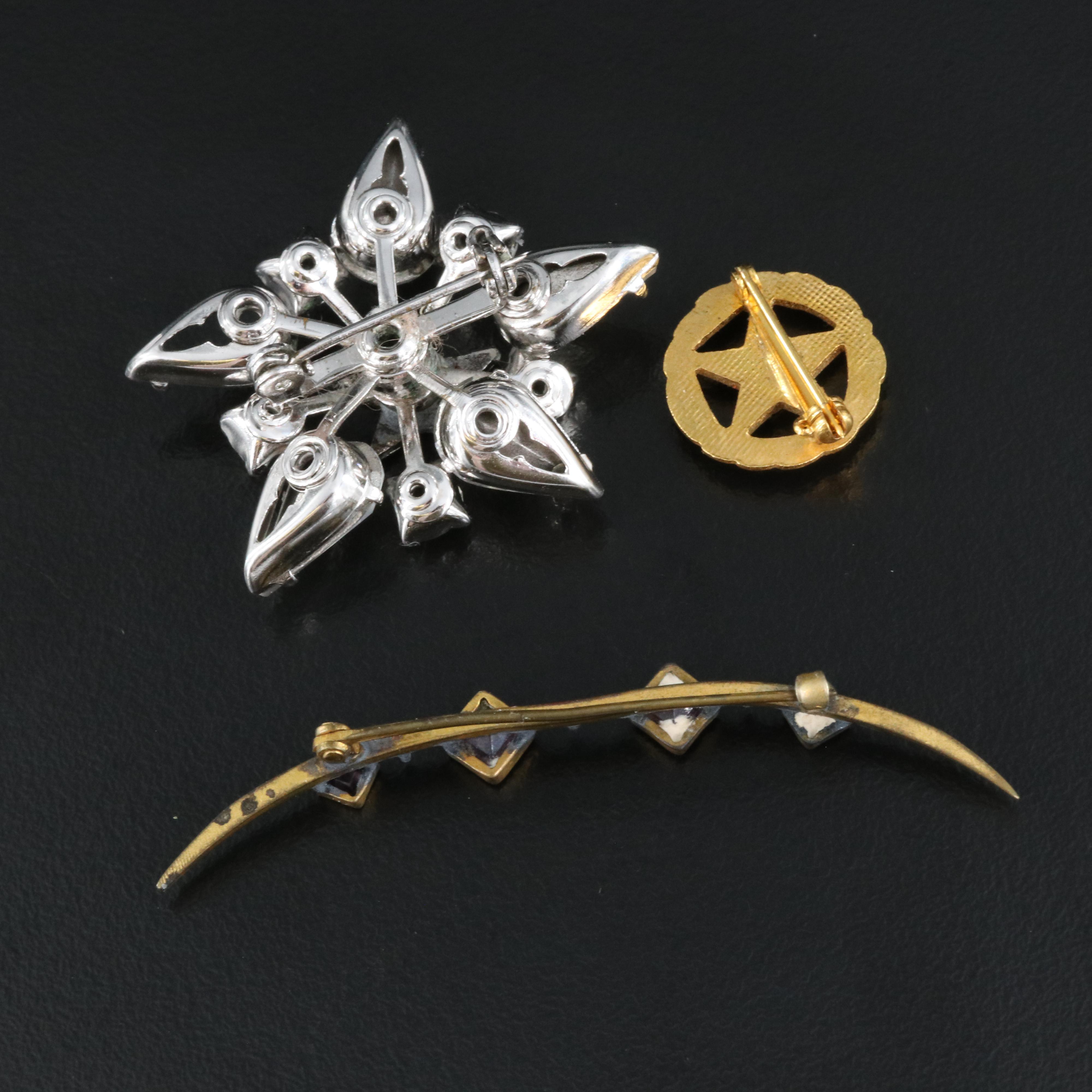 Vintage Pins and Brooch with Eastern Star EBTH