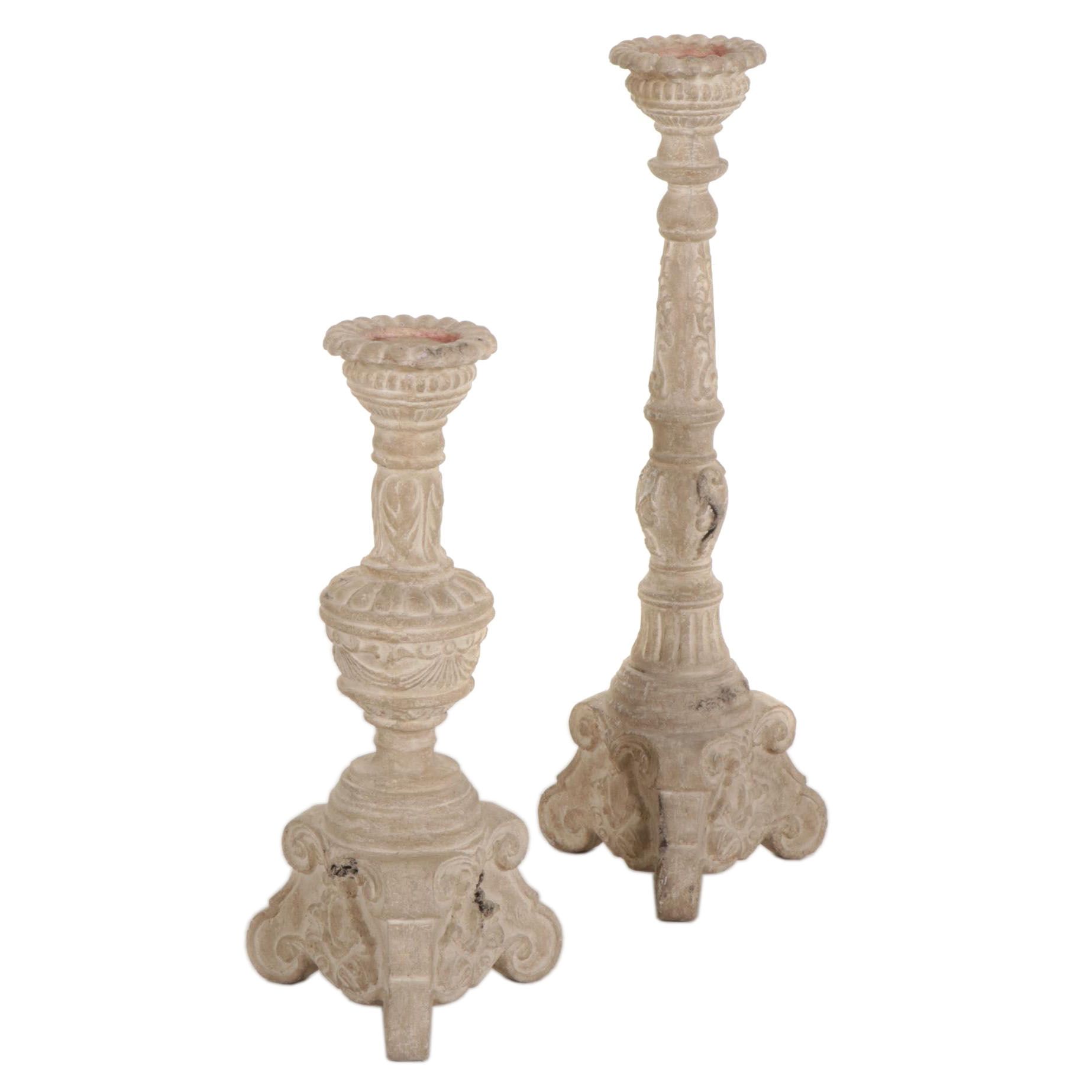 Two Pedestal Candle Holders EBTH