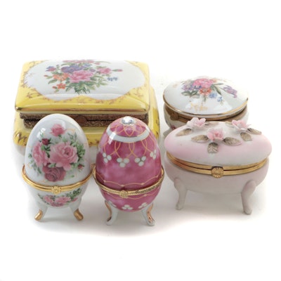 Norleans with Other Footed Powder and Trinket Boxes, Mid-20th Century