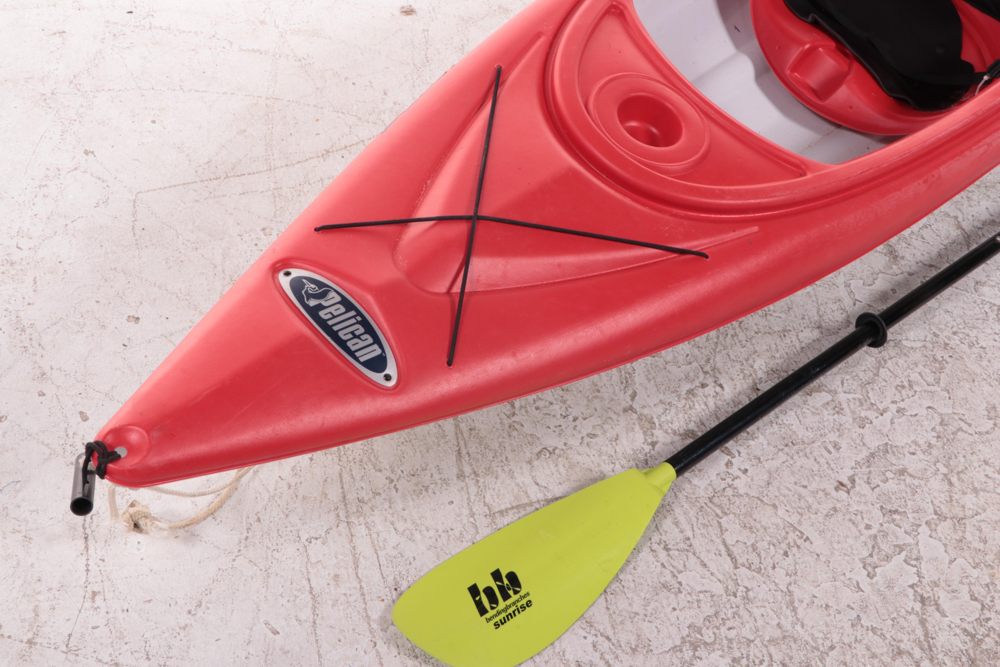 Pelican Summit 100X Touring Kayak with Bending Branches Sunrise Kayak Paddle EBTH