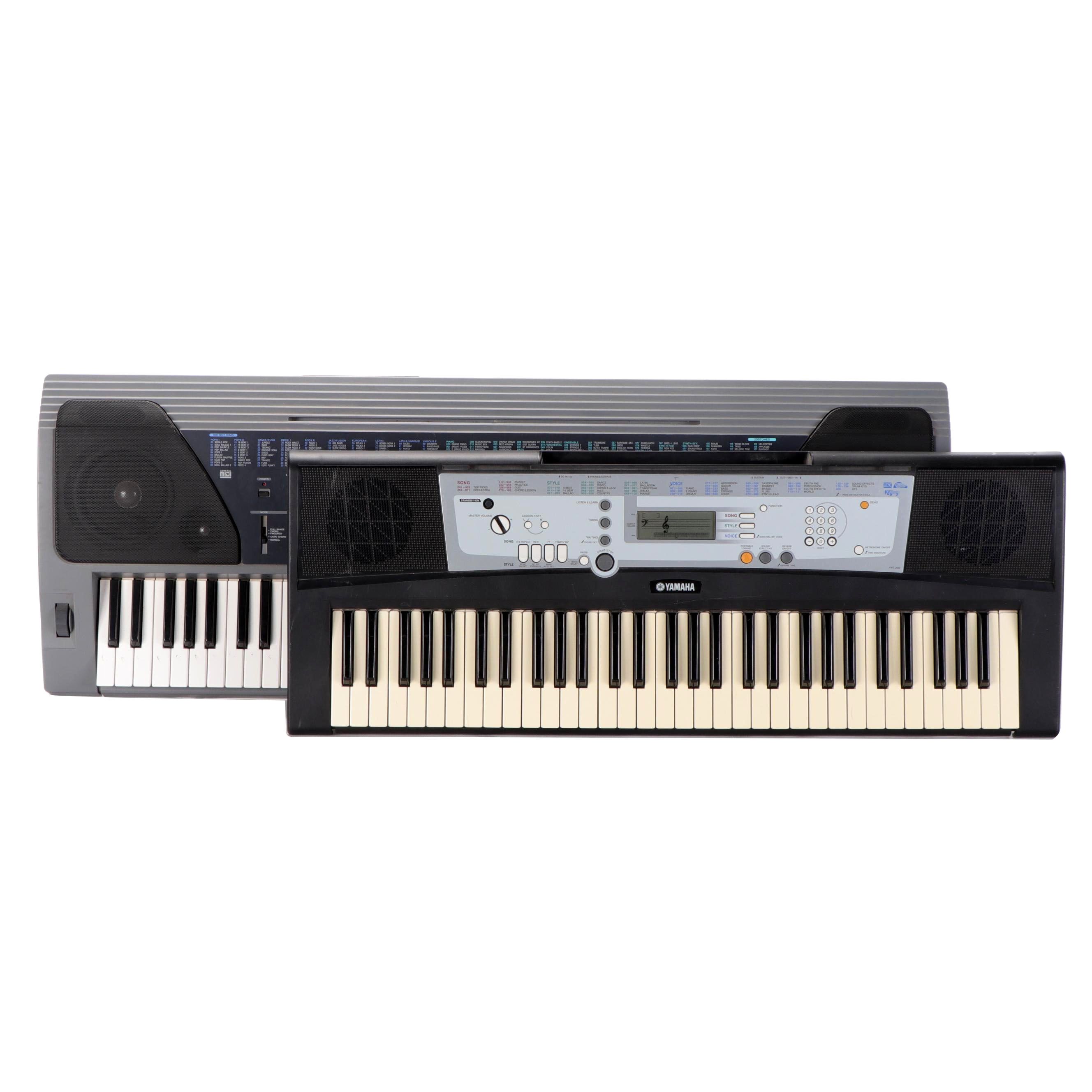 Yamaha and Casio Digital Electronic Keyboards EBTH