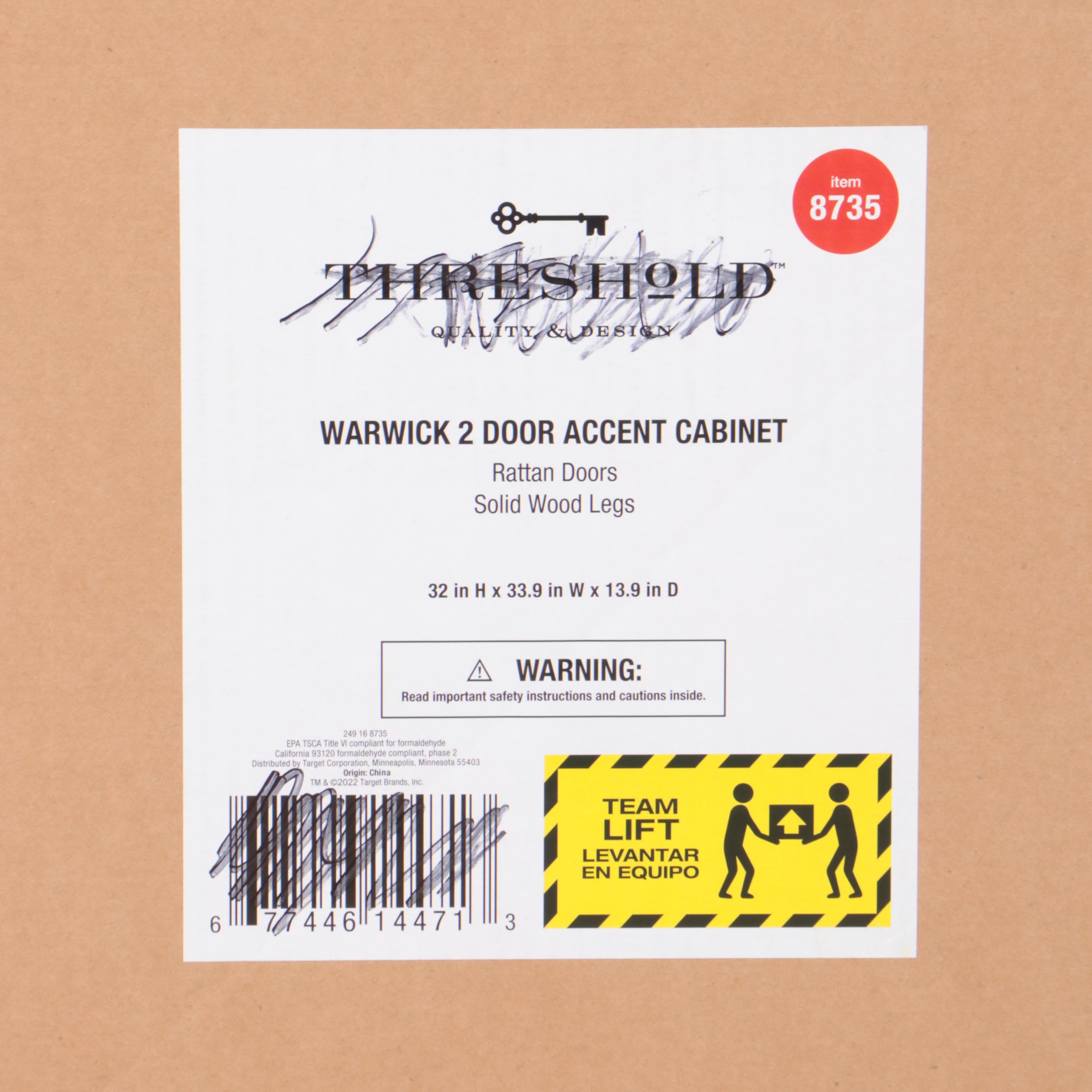 Threshold "Warwick" TwoDoor Accent EBTH